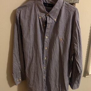 Ralph Lauren Men's Navy Gingham Shirt